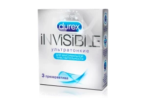 ПРЕЗЕРВАТИВ Дюрекс (Durex) n3 Invisible Extra Lube Рекитт Бенкизер-ССЛ
