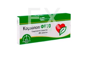 КОРВАЛОЛ ФИТО таб 1.16мг+28мг+16.4мг n20 Фармстандарт-Лексредства-Томскхимфарм-Уфавита-Отисифарм-Лекко
