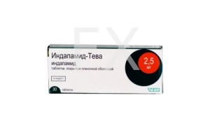 ИНДАПАМИД ретард таб п/об 1.5мг n30 Канонфарма продакшн-Радуга продакшн-Завод им. ак. В.П.Филатова