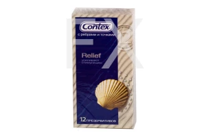 ПРЕЗЕРВАТИВ Контекс (Contex) n12 Relief - ребра-точки ЛРС Продактс