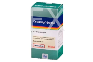 СУМАМЕД Форте пор. д/сусп. (фл.) 200мг/5мл - 16.74г n1 Плива-Тева-АВД-Айвэкс-Актавис-Балканфарма-Дупница-Здравле