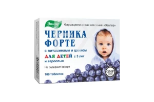 ЧЕРНИКА (БАД) Форте таб 0.25г n100 Эвалар