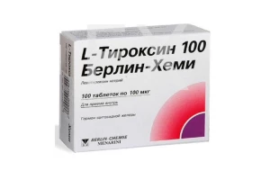 L-ТИРОКСИН таб 100мкг n100 Берлин-Хеми-Фарма-Менарини-Файн Фудс-Драгенофарм-Гуидотти