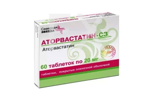 АТОРВАСТАТИН таб п/об 40мг n30 АнвиЛаб-Зио-Здоровье-Фармпроект