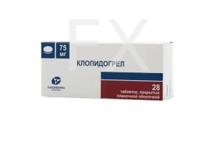 КЛОПИДОГРЕЛ таб п/об 75мг n28 Канонфарма продакшн-Радуга продакшн-Завод им. ак. В.П.Филатова