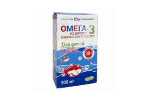 САЛМОНИКА (SALMONIСA) Омега-3 д/детей капс. 300мг n250 Малина Тымлатский рыбокомбинат