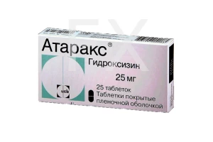 АТАРАКС таб п/об 25мг n25 ЮСБ Фарма-Эйсика-Шварц Фарма
