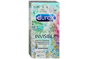 ПРЕЗЕРВАТИВ Дюрекс (Durex) Doodle n12 Invisible Рекитт Бенкизер-ССЛ