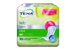 ПРОКЛАДКИ УРОЛОГИЧЕСКИЕ ТЕНА Lady Mini Slim n10 Эссити-SCA-Хайджин-Молнлик