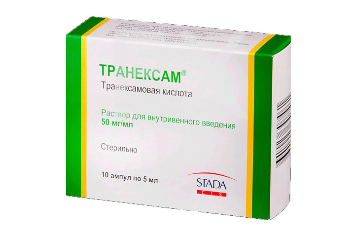 ТРАНЕКСАМ р-р д/ин. 50мг/мл - 5мл n10 Московский эндокринный завод