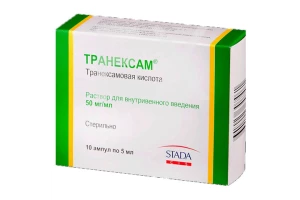 ТРАНЕКСАМ р-р д/ин. 50мг/мл - 5мл n10 Московский эндокринный завод
