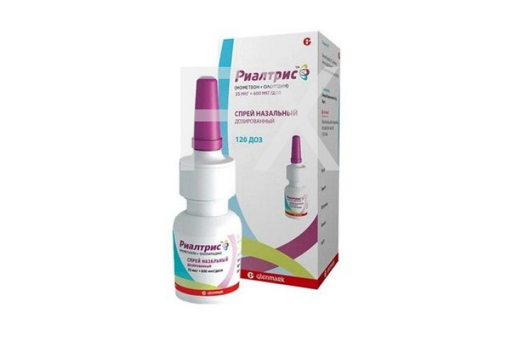 РИАЛТРИС спрей назал. (фл.) 25мкг+600мкг/доза 240доз Гленмарк