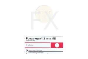 РОВАМИЦИН таб п/об 3000 000МЕ n10 Санофи Авентис-Авентис Фарма-Наттерманн-Хиноин-Biocom-Опелла Хелскеа