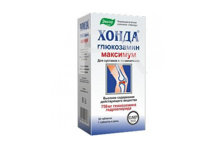 ХОНДА ГЛЮКОЗАМИН МАКСИМУМ таб n30 Эвалар