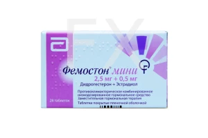 ФЕМОСТОН МИНИ таб п/об 2.5мг+0.5мг n28 Эбботт-Солвей-Эббви