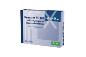 ВАЛЬСАКОР НД таб п/об 160мг+25мг n30 КРКА-Валфарма