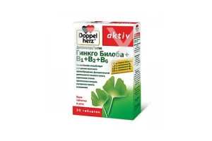 ДОППЕЛЬГЕРЦ АКТИВ ГИНКГО БИЛОБА+В1+В2+В6 таб n30 Квайссер Фарма