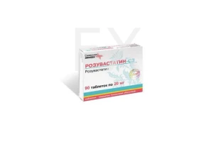 РОЗУВАСТАТИН таб п/об 20мг n90 Канонфарма продакшн-Радуга продакшн-Завод им. ак. В.П.Филатова