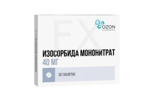 ИЗОСОРБИДА МОНОНИТРАТ таб п/об пролонг. 40мг n30 Озон-Атолл-Риф