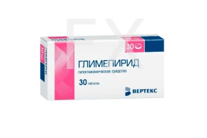 ГЛИМЕПИРИД таб 4мг n30 Канонфарма продакшн-Радуга продакшн-Завод им. ак. В.П.Филатова