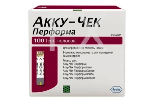 ТЕСТ ПОЛОСКИ К ГЛЮКОМЕТРУ Акку-Чек (Accu-chek) Performa n100 Рош - Ф. Хоффманн-Ля Рош Лтд