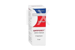 ЦИПРОЛЕТ капли глаз. (фл.) 0.3% - 5мл n1 Алиум-Оболенское фармацевтическое предприятие-Биннофарм