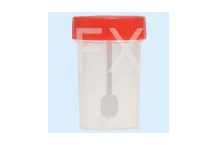 КОНТЕЙНЕР МЕДИЦИНСКИЙ для сбора биоматериала 60мл Стерильный+ложка-шпатель Полимерные изделия