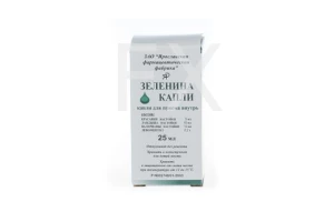 ЗЕЛЕНИНА капли (фл.) 25мл Кировская фармацевтическая фабрика