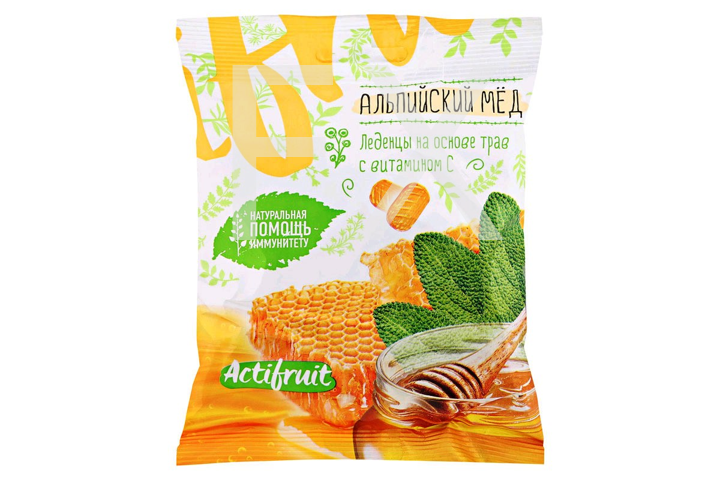 АКТИФРУТ карамель 60г Медовый Гуслица ООО