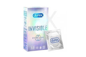 ПРЕЗЕРВАТИВ Дюрекс (Durex) n12 Invisible Extra Lube ЛРС Продактс