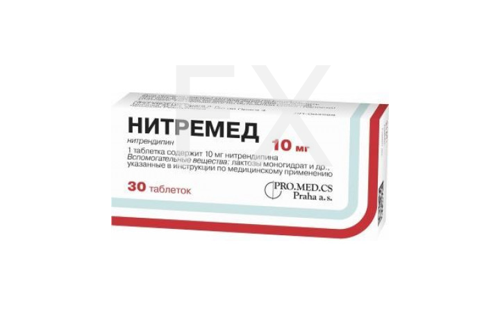 НИТРЕМЕД таб 10мг n30 ПРО.МЕД.ЦС