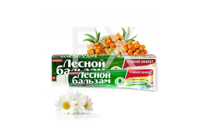 ЛЕСНОЙ БАЛЬЗАМ з/паста Тройной эффект ромашка/облепиха 75мл Арнест