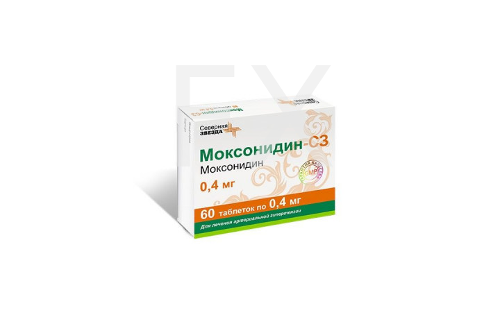 МОКСОНИДИН таб п/об 0.4мг n60 Пранафарм
