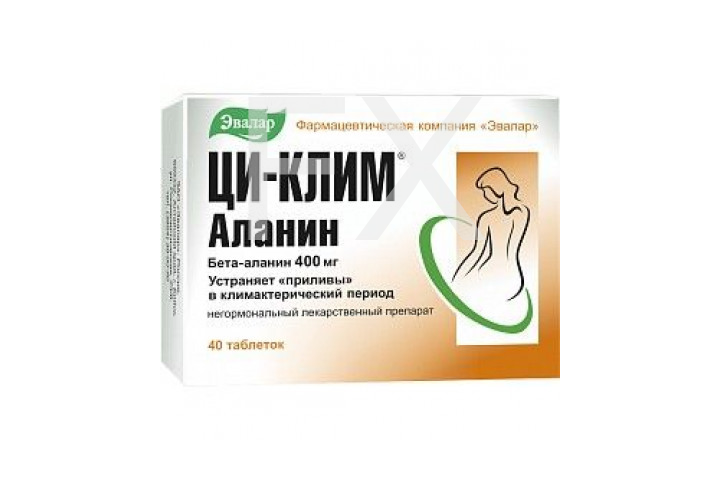 ЦИ-КЛИМ АЛАНИН таб 400мг n40 Эвалар