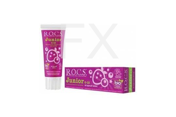 РОКС (R.O.C.S.) Junior зубная паста Ягодный микс 74г ВДС-ЕвроКосМед-РОКС-Диарси