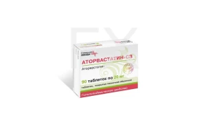 АТОРВАСТАТИН таб п/об 20мг n90 Обновление-Реневал