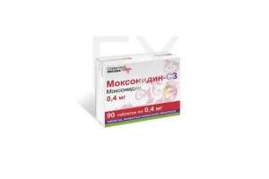 МОКСОНИДИН таб п/об 0.4мг n90 Алиум-Оболенское фармацевтическое предприятие-Биннофарм