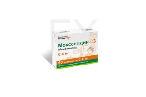 МОКСОНИДИН таб п/об 0.4мг n60 Алиум-Оболенское фармацевтическое предприятие-Биннофарм