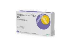АТОРВАСТАТИН таб п/об 40мг n30 Алиум-Оболенское фармацевтическое предприятие-Биннофарм