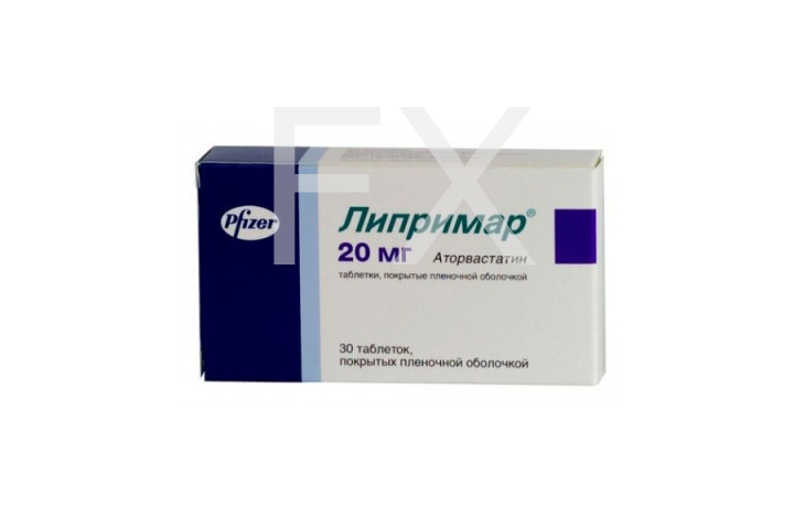 ЛИПРИМАР таб п/об 20мг n30 Виатрис