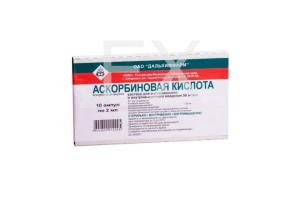 АСКОРБИНОВАЯ КИСЛОТА р-р д/ин. (амп.) 5% - 2мл n10 Борисовский ЗМП