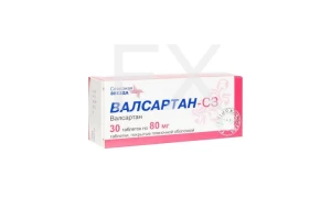 ВАЛСАРТАН таб п/об 80мг n30 Велфарм
