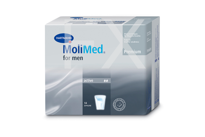 ПРОКЛАДКИ ГИГИЕНИЧЕСКИЕ Молимед (Molimed) Premium Active for men n14 Пауль Хартманн