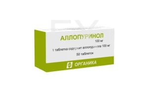 АЛЛОПУРИНОЛ таб 100мг n50 Эгис-Вест Фарма-Феррер