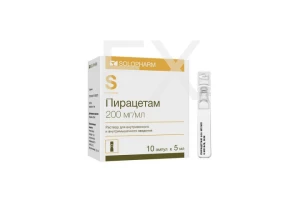 ПИРАЦЕТАМ р-р д/ин. (амп.) 200мг/мл - 5мл n10 Промомед Рус
