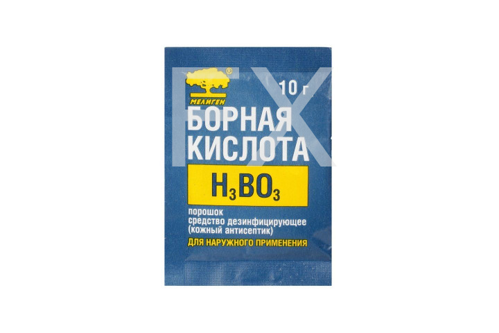БОРНАЯ КИСЛОТА пор. 10г n1 Тальк Йодные технологии и маркетинг