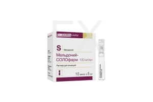 МЕЛЬДОНИЙ р-р д/ин. (амп.) 100мг/мл - 5мл n10 Озон-Атолл-Риф