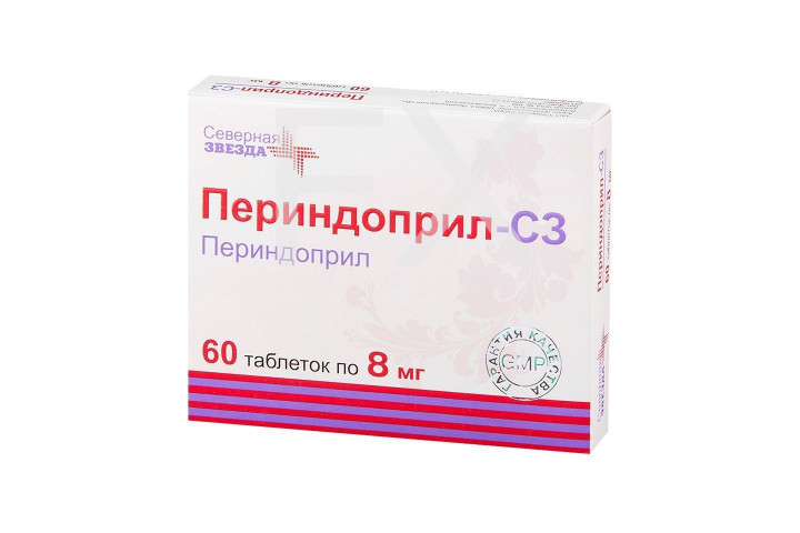 ПЕРИНДОПРИЛ таб п/об 10мг n30 Канонфарма продакшн-Радуга продакшн-Завод им. ак. В.П.Филатова